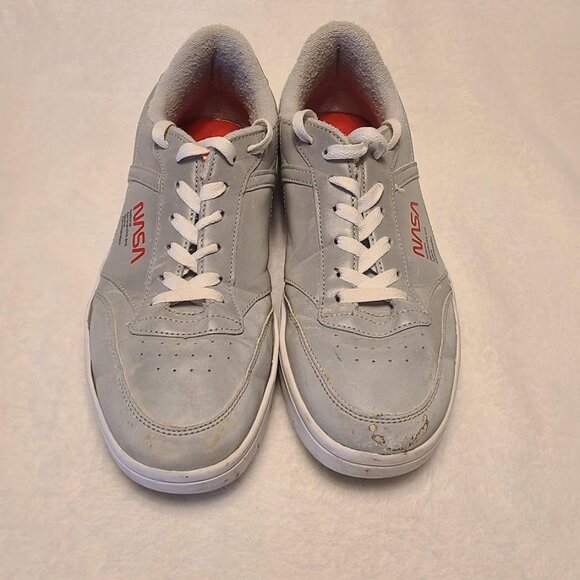 NASA Captain Shoes Retro Reflective Silver Gray White Size 8.5 M - Picture 10 of 14